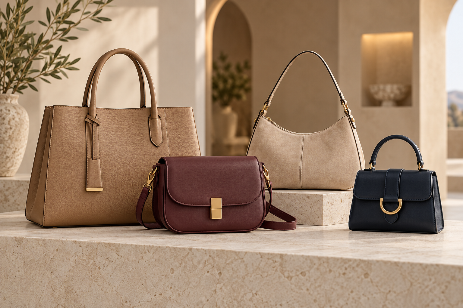 Designer-Damentaschen in neutralen Farben – Outlet-Kollektion