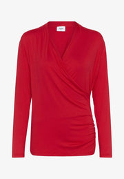 Saint Tropez VIGGASZ WRAP Langarmshirt - Rot