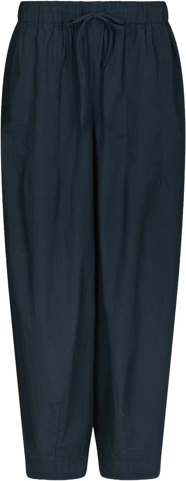 Neo Noir Prina C Damenhose aus Baumwollpopeline – Marineblau