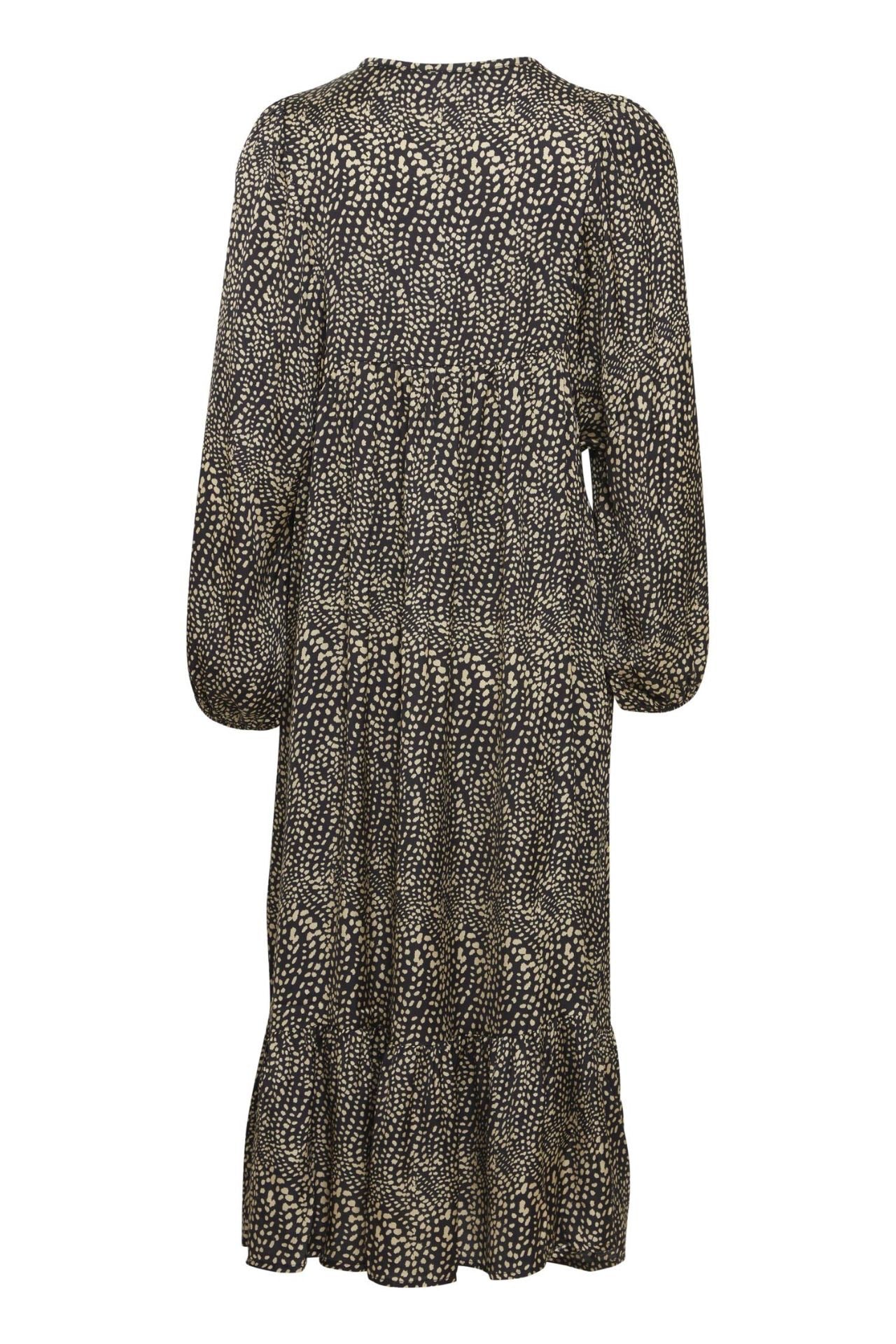 Sorbet Saphia Midikleid mit Punktmuster - Schwarz