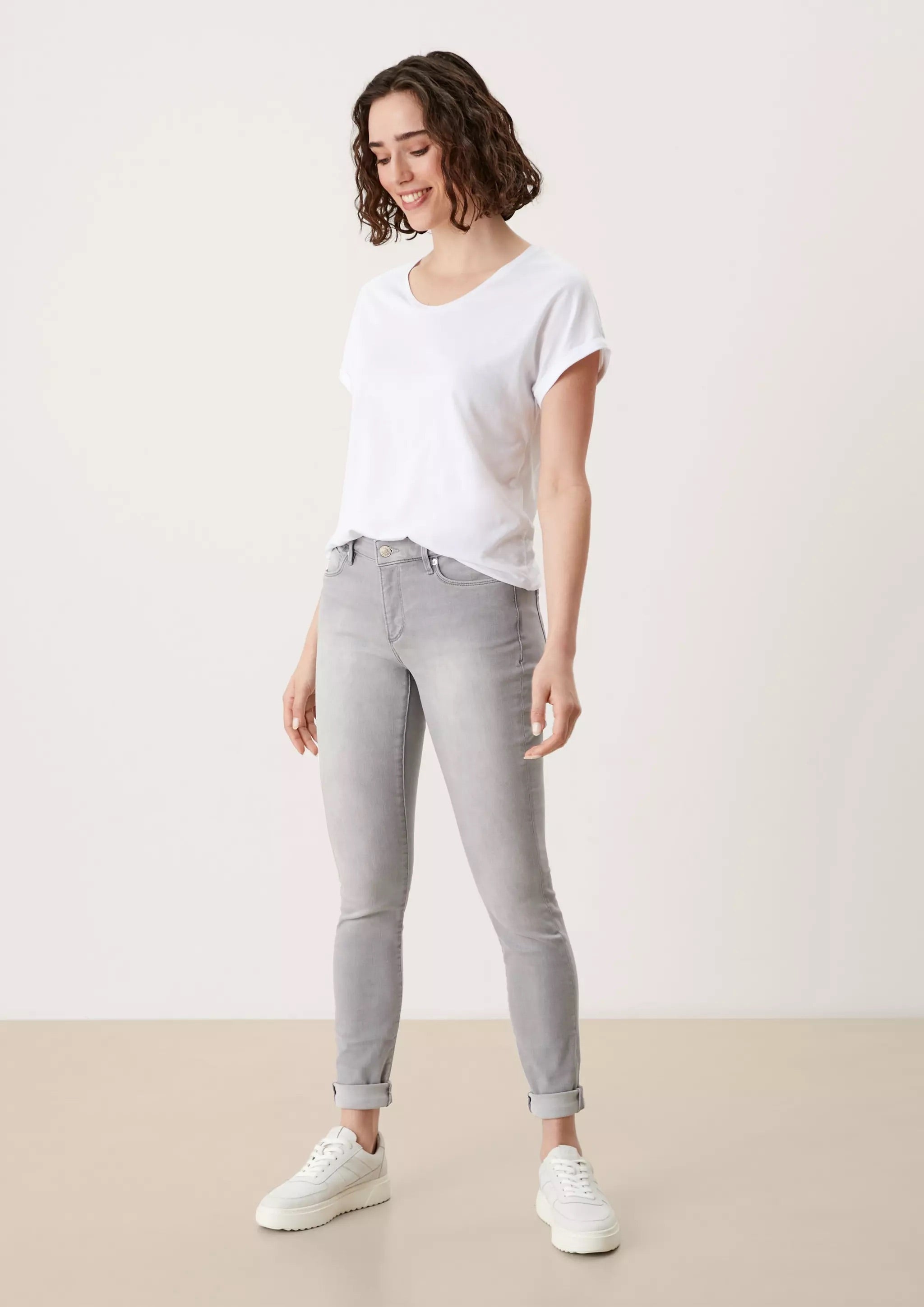 s.Oliver Izabell Damen-Skinny-Jeans – Hellgraue Waschung – Modell 1277411