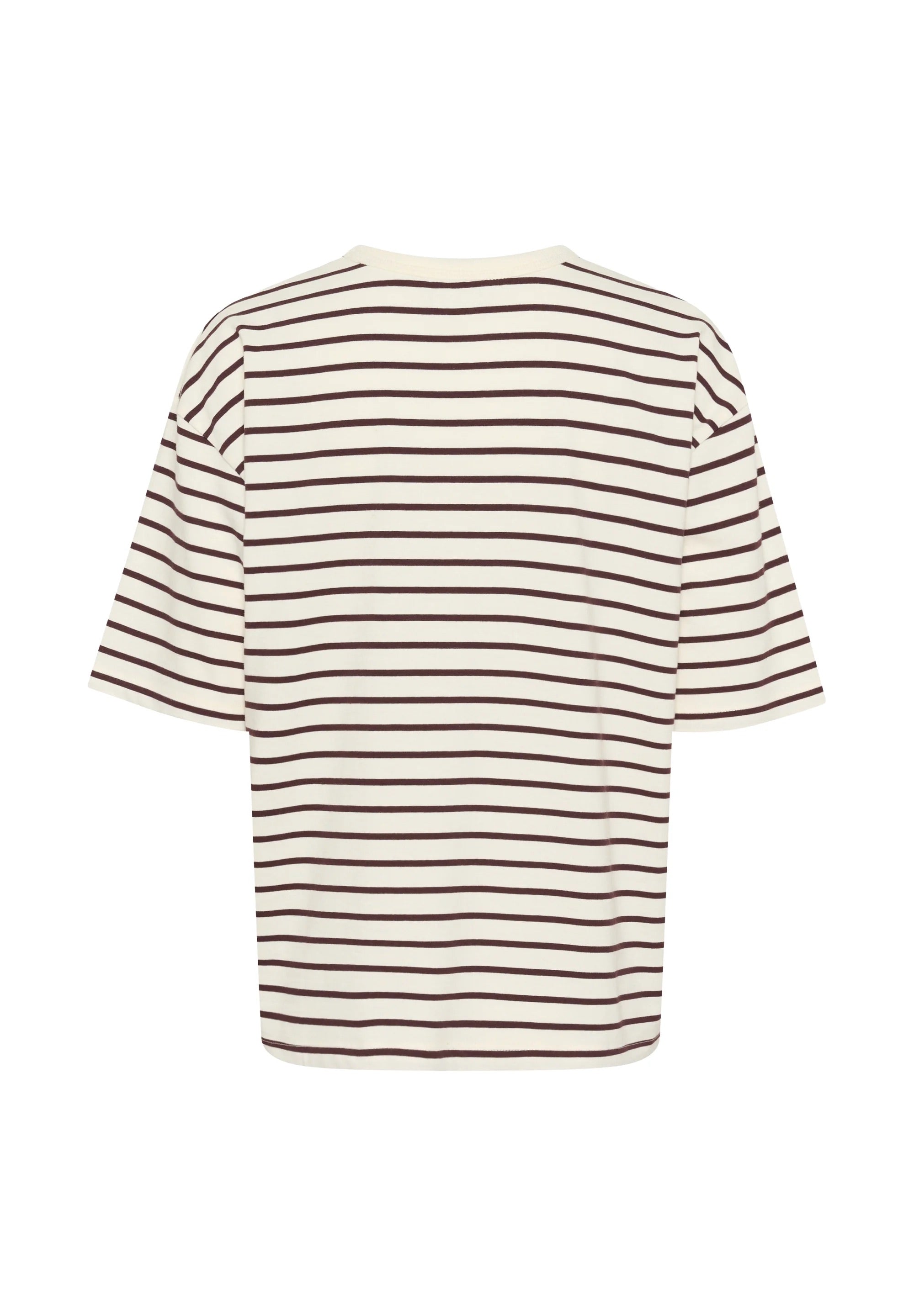 Kaffe Kawinny Breton Stripe Oversized T-Shirt – Halbarme | Designer-Outlet für Damen