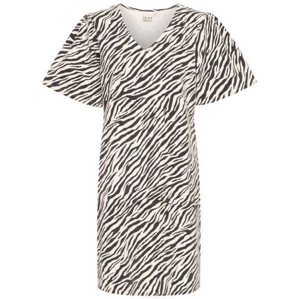 ICHI IXZEBRA Kleid - Zebramuster