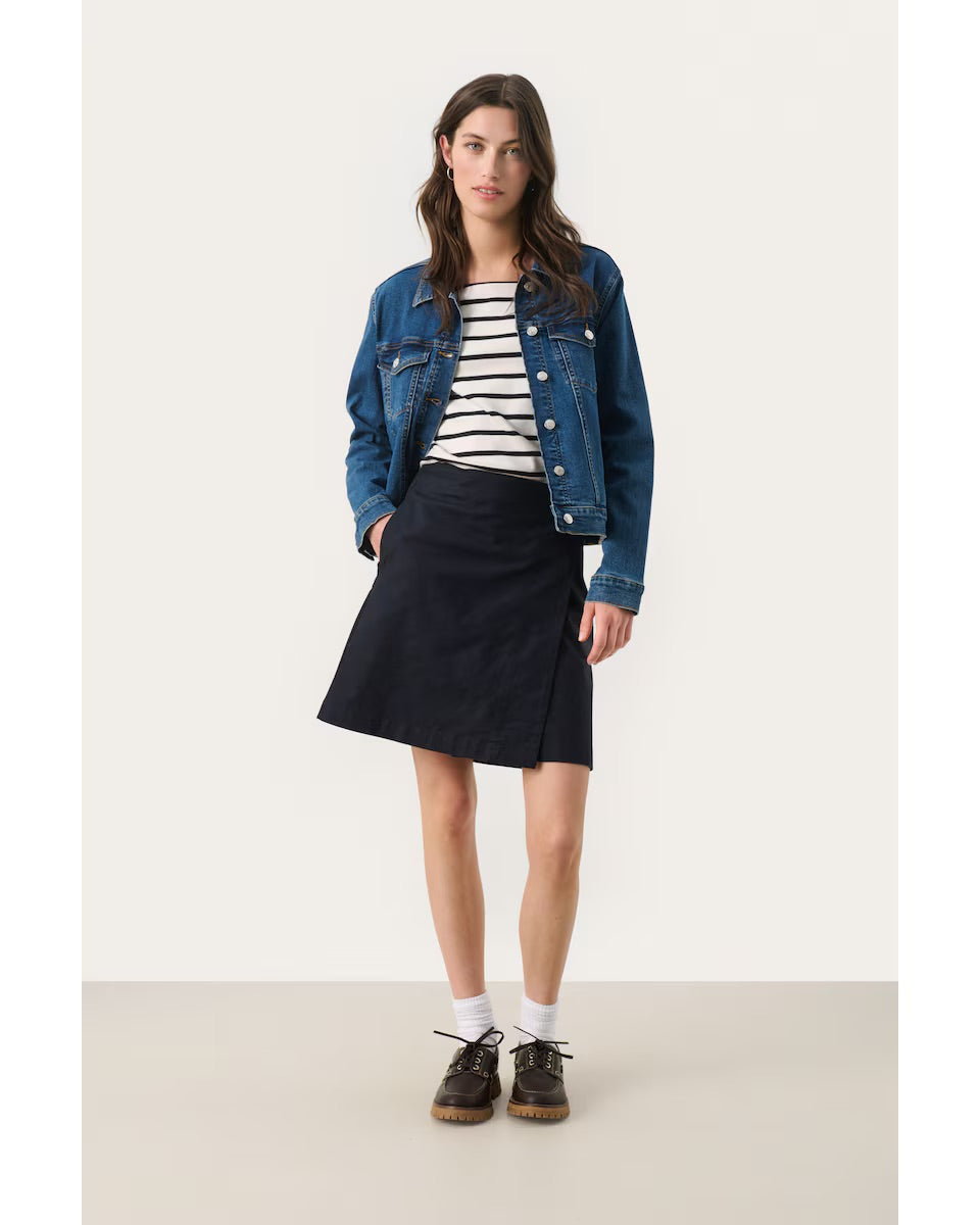 Part Two Tabitta-Rock – Schwarzer A-Linien-Minirock