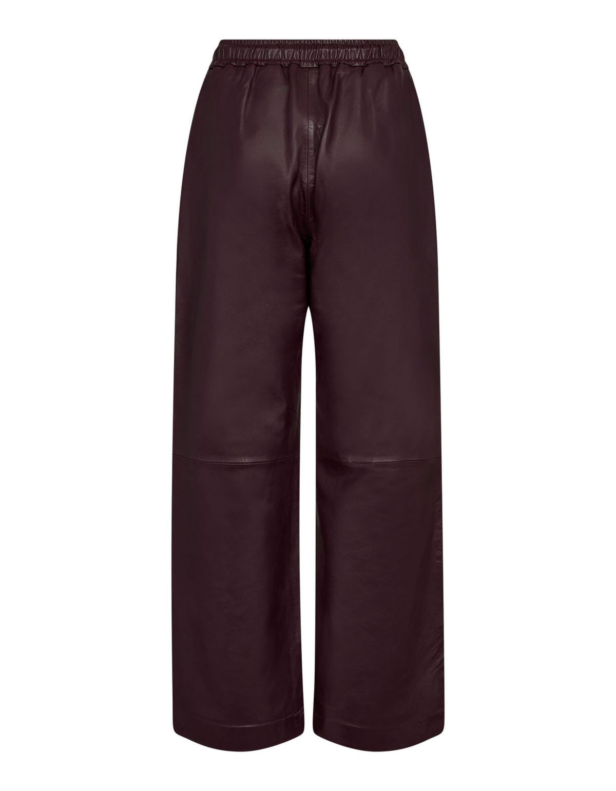 Co'couture Phoebe CC Leder-Schlupfhose – Burgund