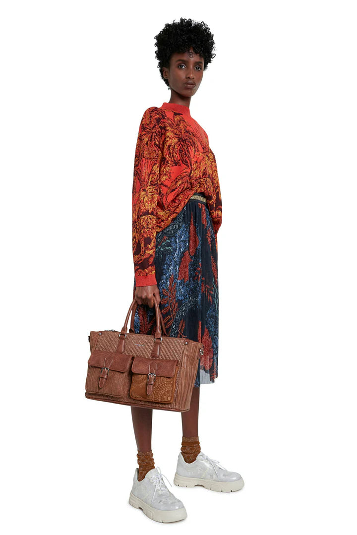 Desigual Virgine Midirock mit Gürtel