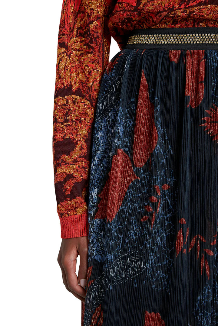 Desigual Virgine Midirock mit Gürtel