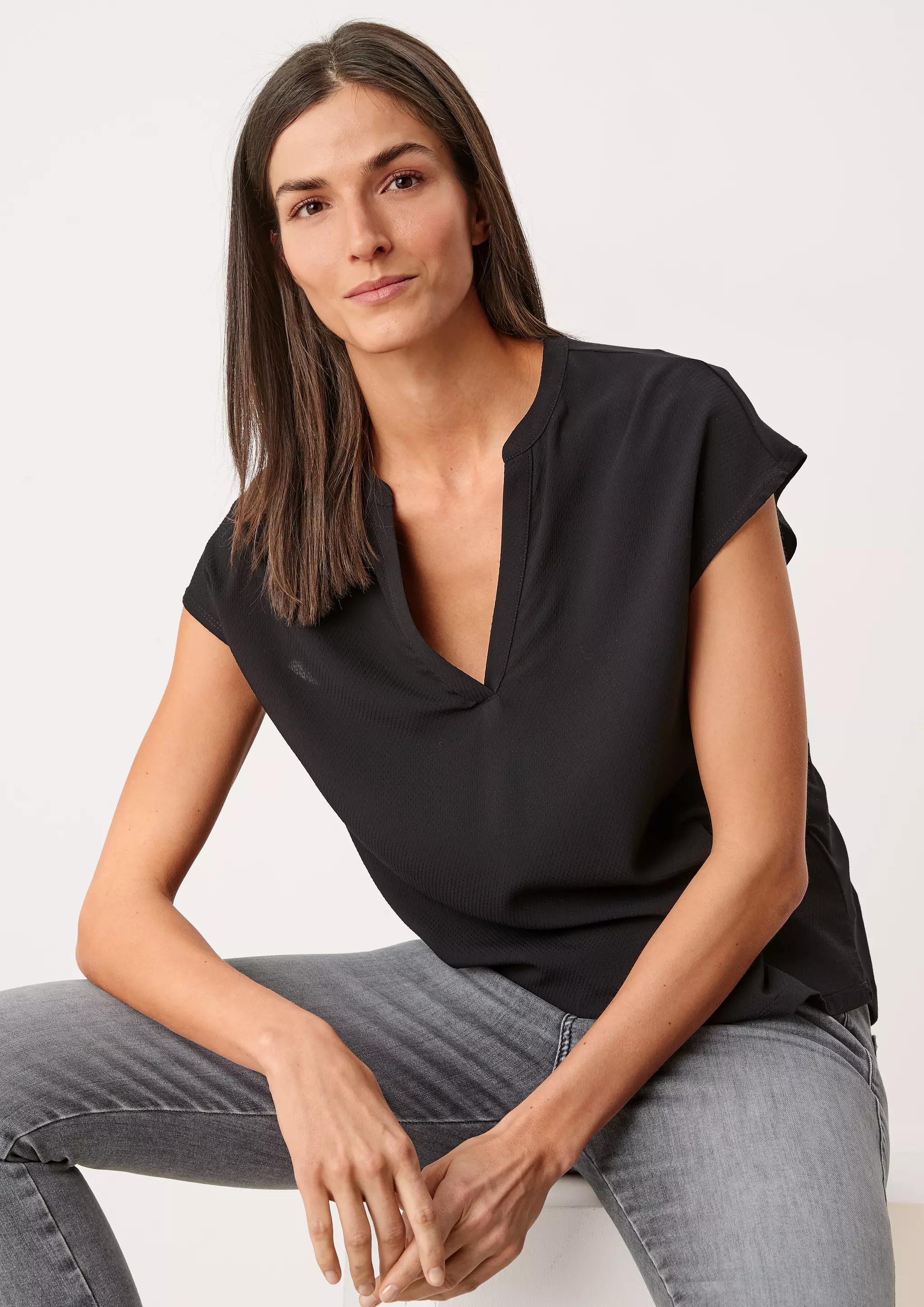 s.Oliver Viskose-Hemdmaterialmischung