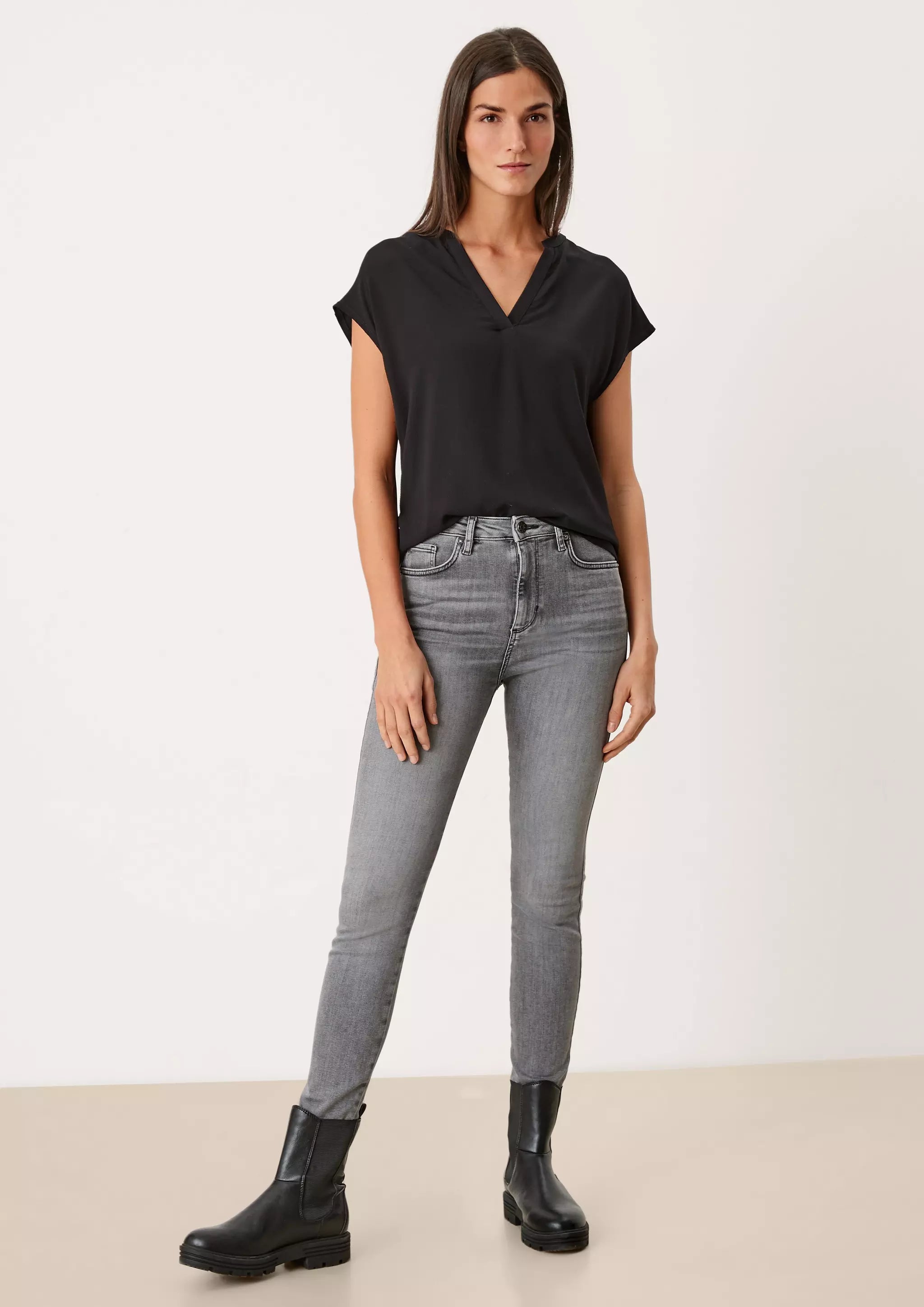 s.Oliver Viskose-Hemdmaterialmischung