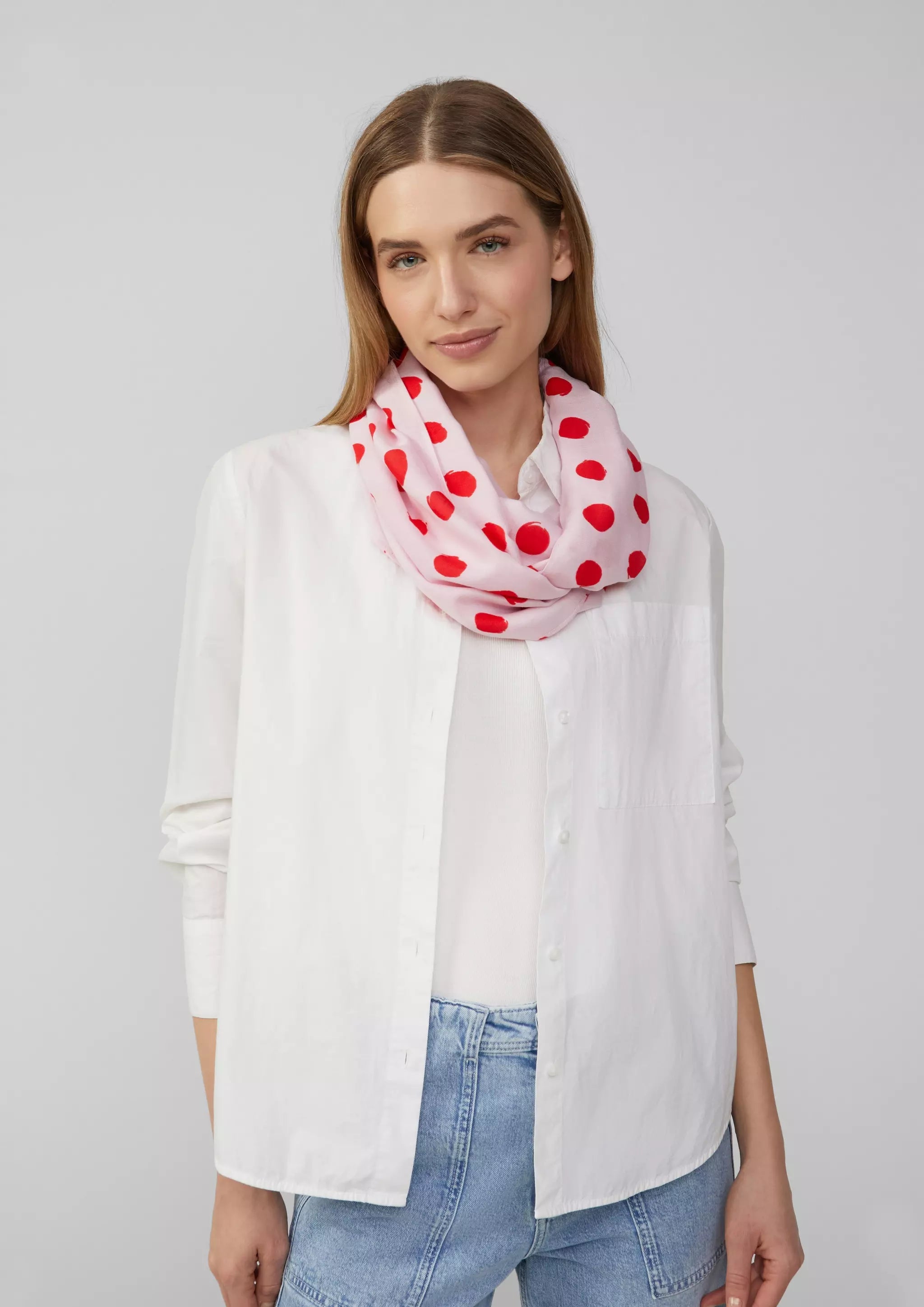 s.Oliver Viskose-Schlingenschal mit Motiv