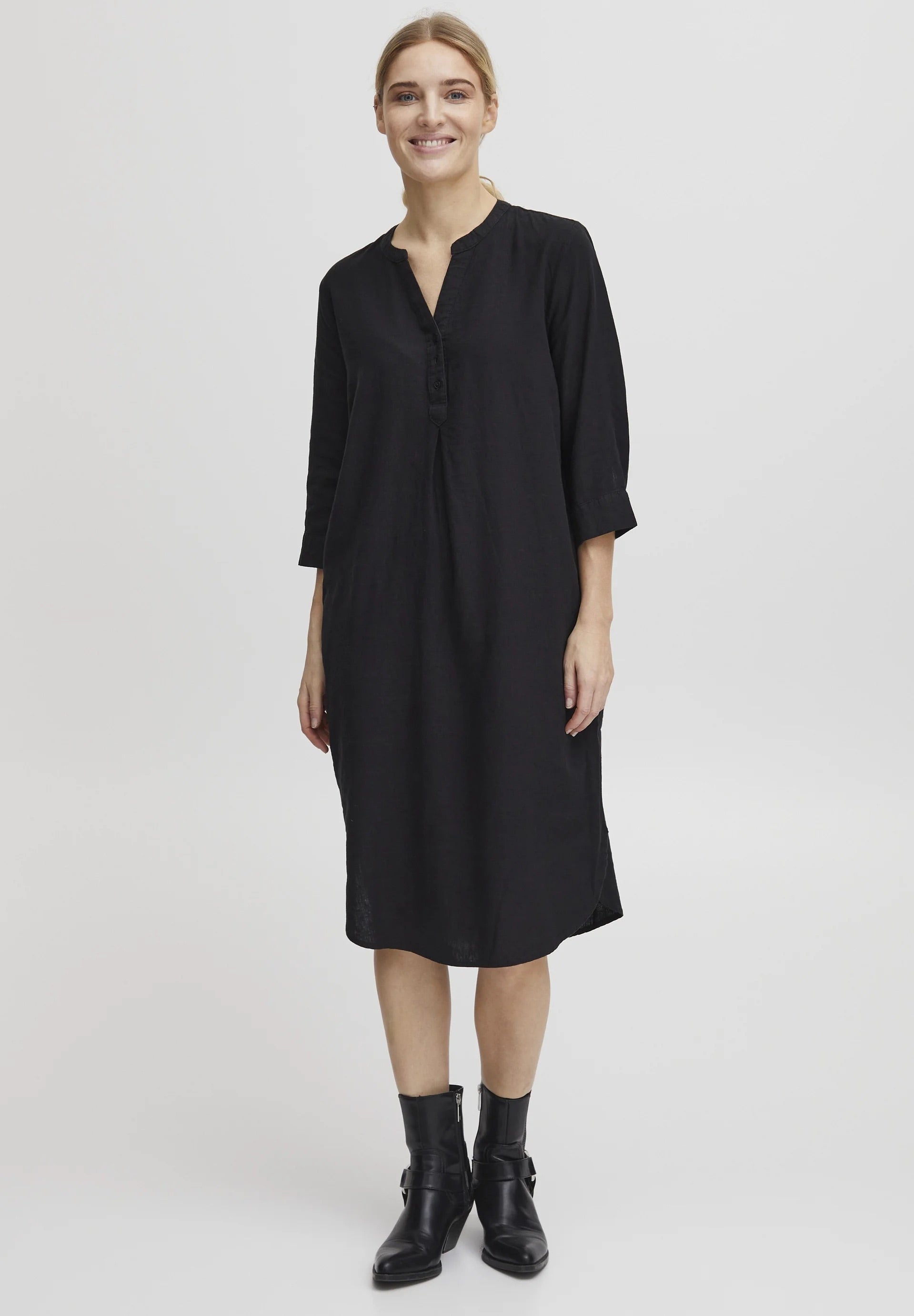 b.young BYFalakka - Hemdkleid - schwarz