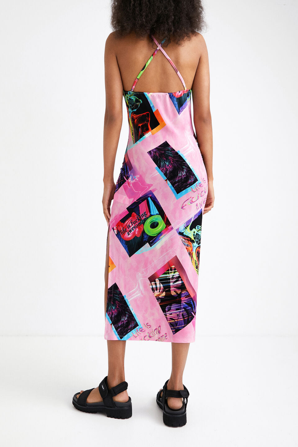 Desigual Neo Tropic Street Art Midi-Kleid 