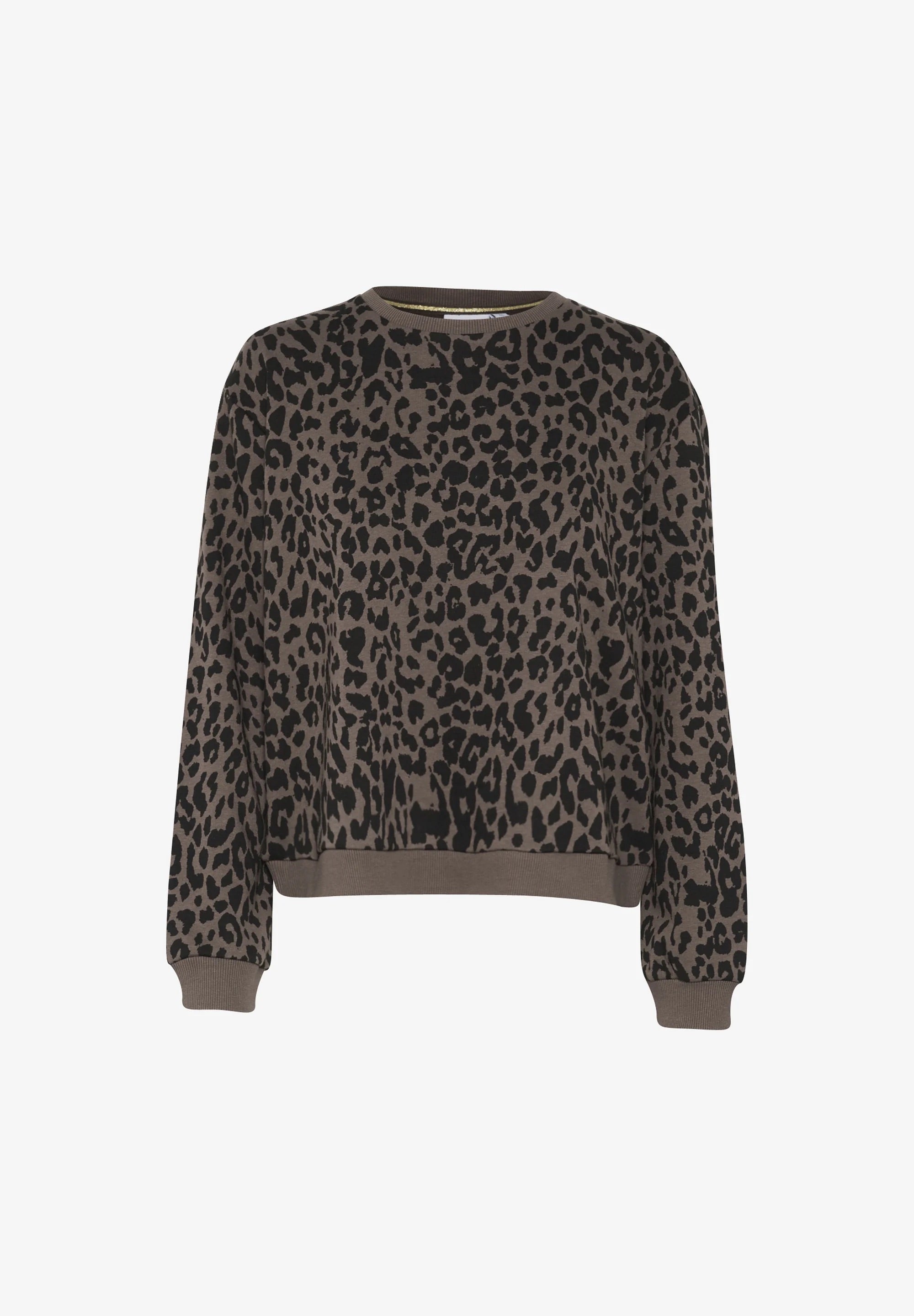 Saint Tropez ZHERRY Sweatshirt - Schokoladenbraun Leopard