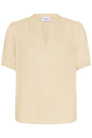 Saint Tropez BRITTASZ Kurzarmbluse - Creme