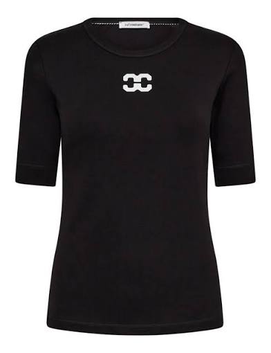 Co'couture Granny CC Logo-T-Shirt – Schwarz