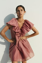 InWear AmeliaIW Kleid - Rüschenkleid in Altrosa