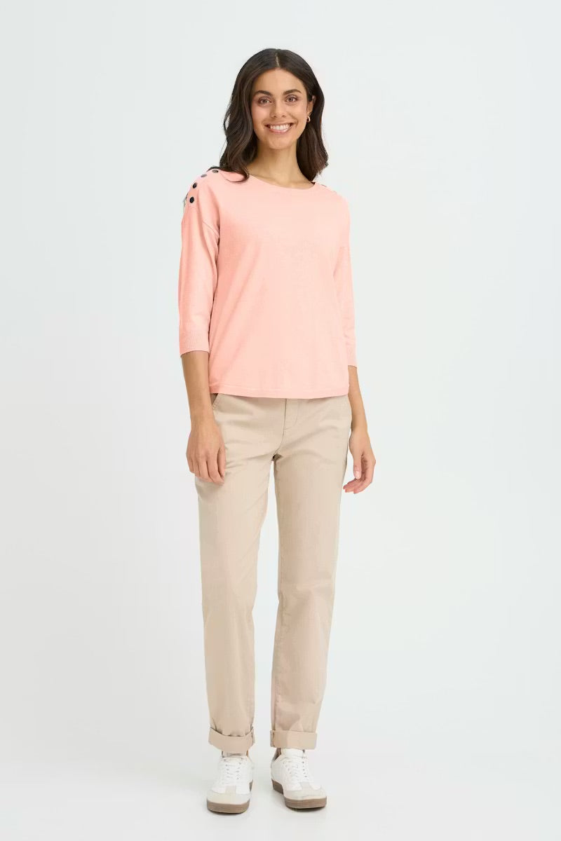 Fransa FRZUBASIC 114 Pullover - Zartrosa