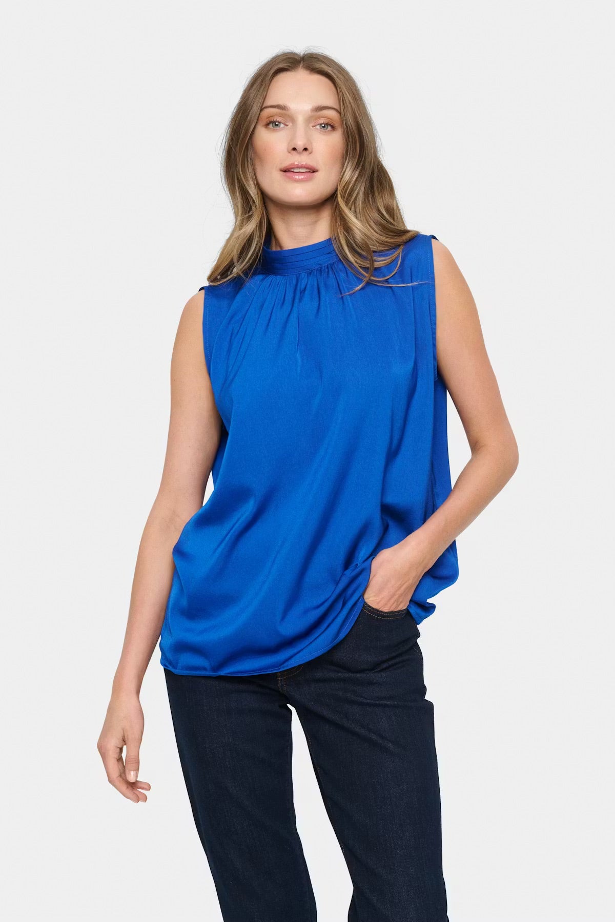 Saint Tropez AileenSZ Bluse Surfblau