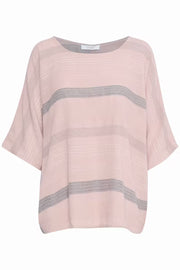 Sorbet SBKARLINE Bluse - Rosa mit silbernen Streifen