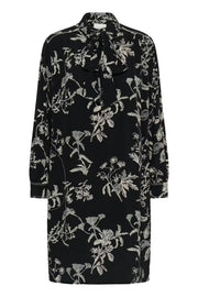 Part Two SanesPW Kleid - Schwarzes Hemdkleid mit Blumenmuster