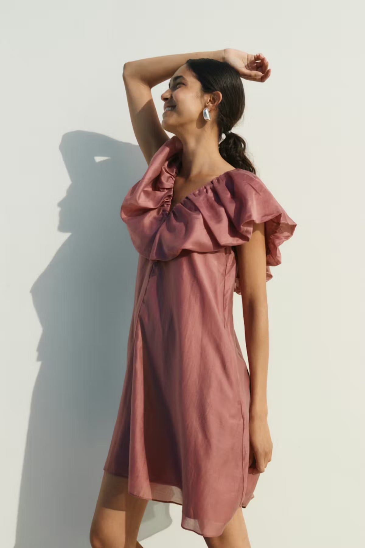 InWear AmeliaIW Kleid - Rüschenkleid in Altrosa
