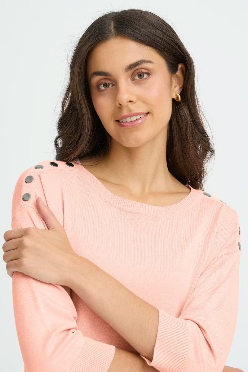 Fransa FRZUBASIC 114 Pullover - Zartrosa