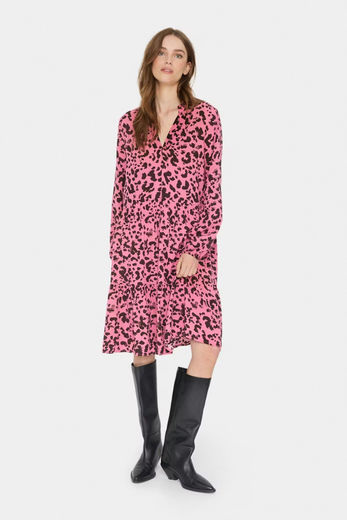 Saint Tropez Style EdaSZ LS Kleid - Rose