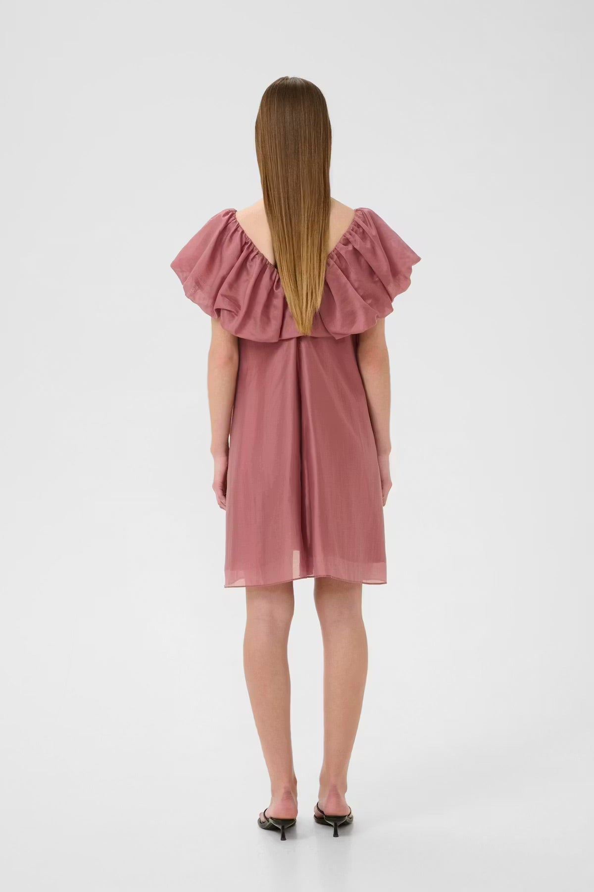 InWear AmeliaIW Kleid - Rüschenkleid in Altrosa