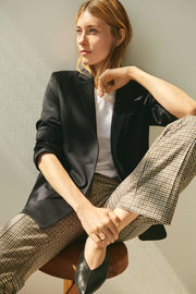 Part Two Pontas Karohose - Braune Vichy-Hose