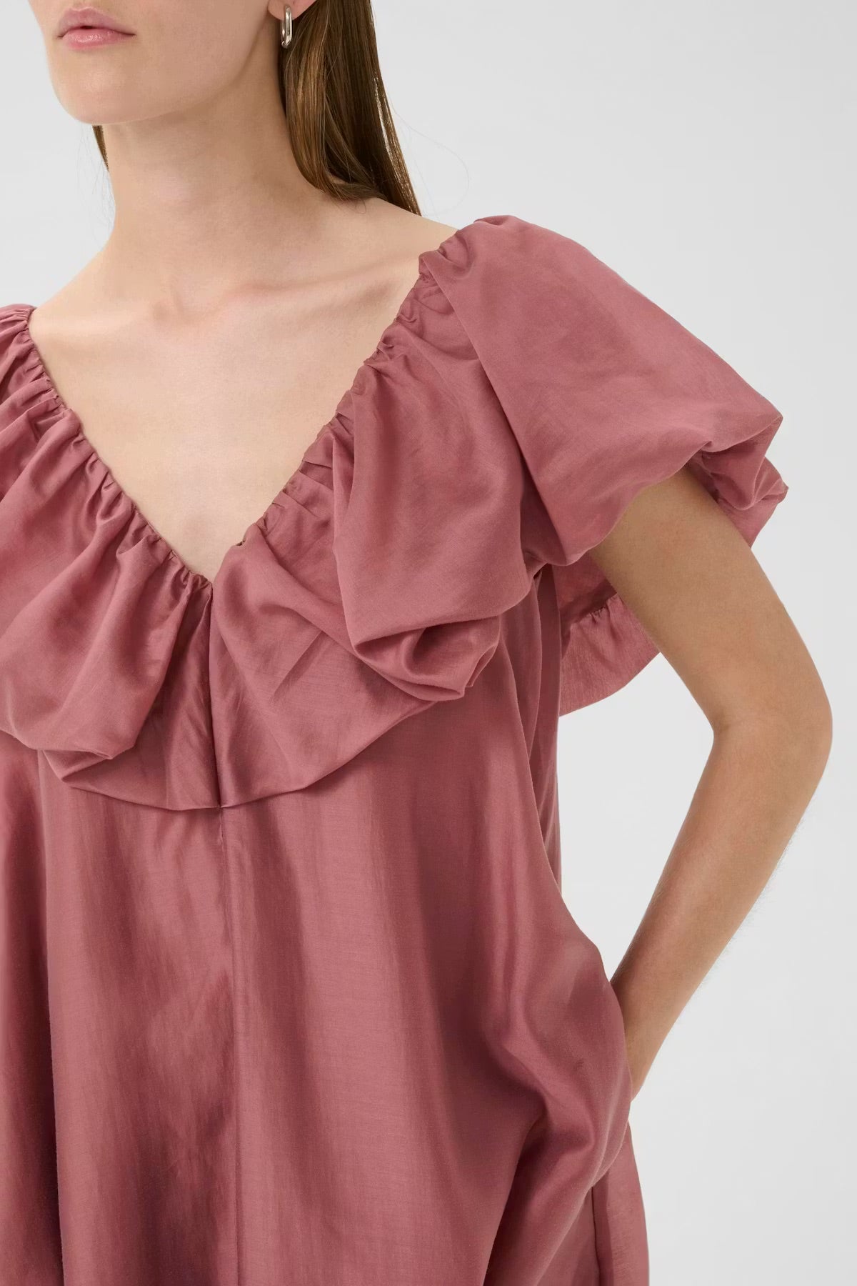 InWear AmeliaIW Kleid - Rüschenkleid in Altrosa