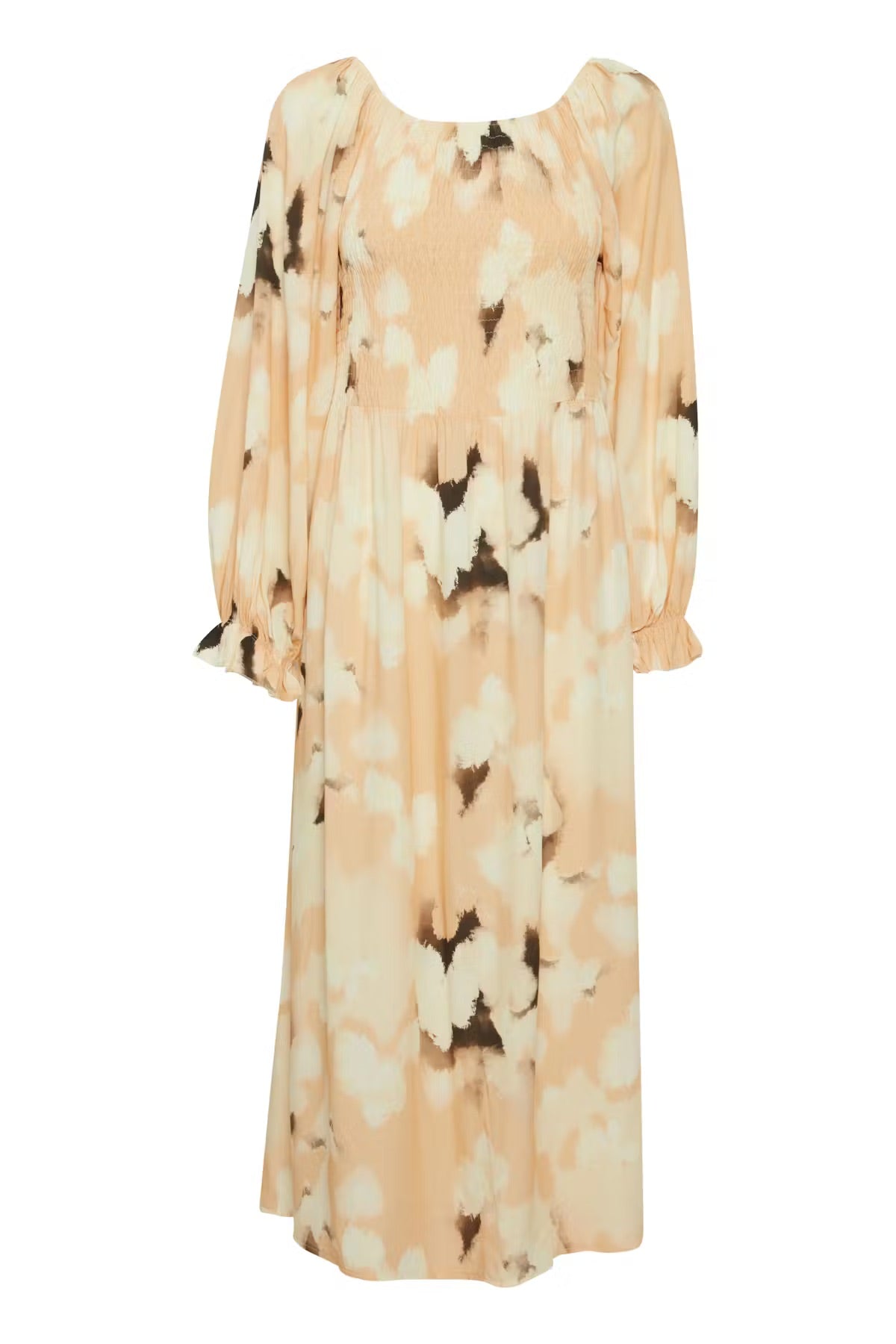 Sorbet Irina Midikleid mit abstraktem Print - Sandshell