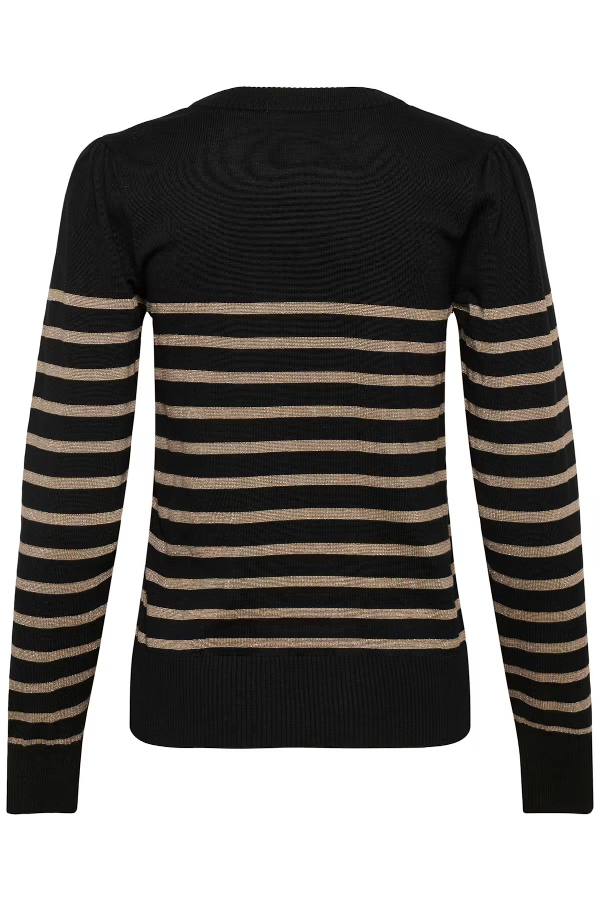 Saint Tropez MilaSZ Pullover - Schwarz mit goldenen Streifen