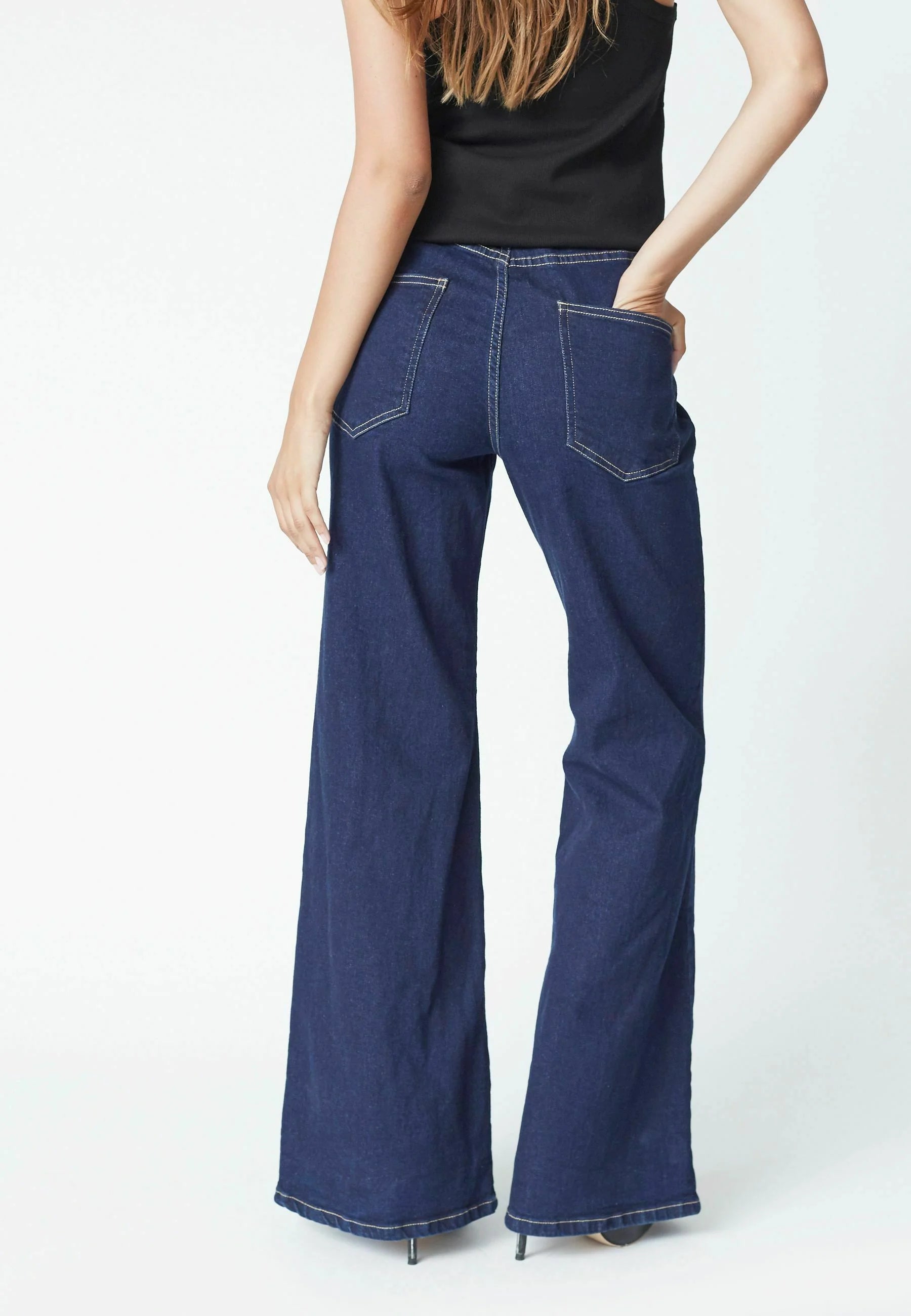 Co'couture Theo CC Flared-Jeans – Dunkler Denim