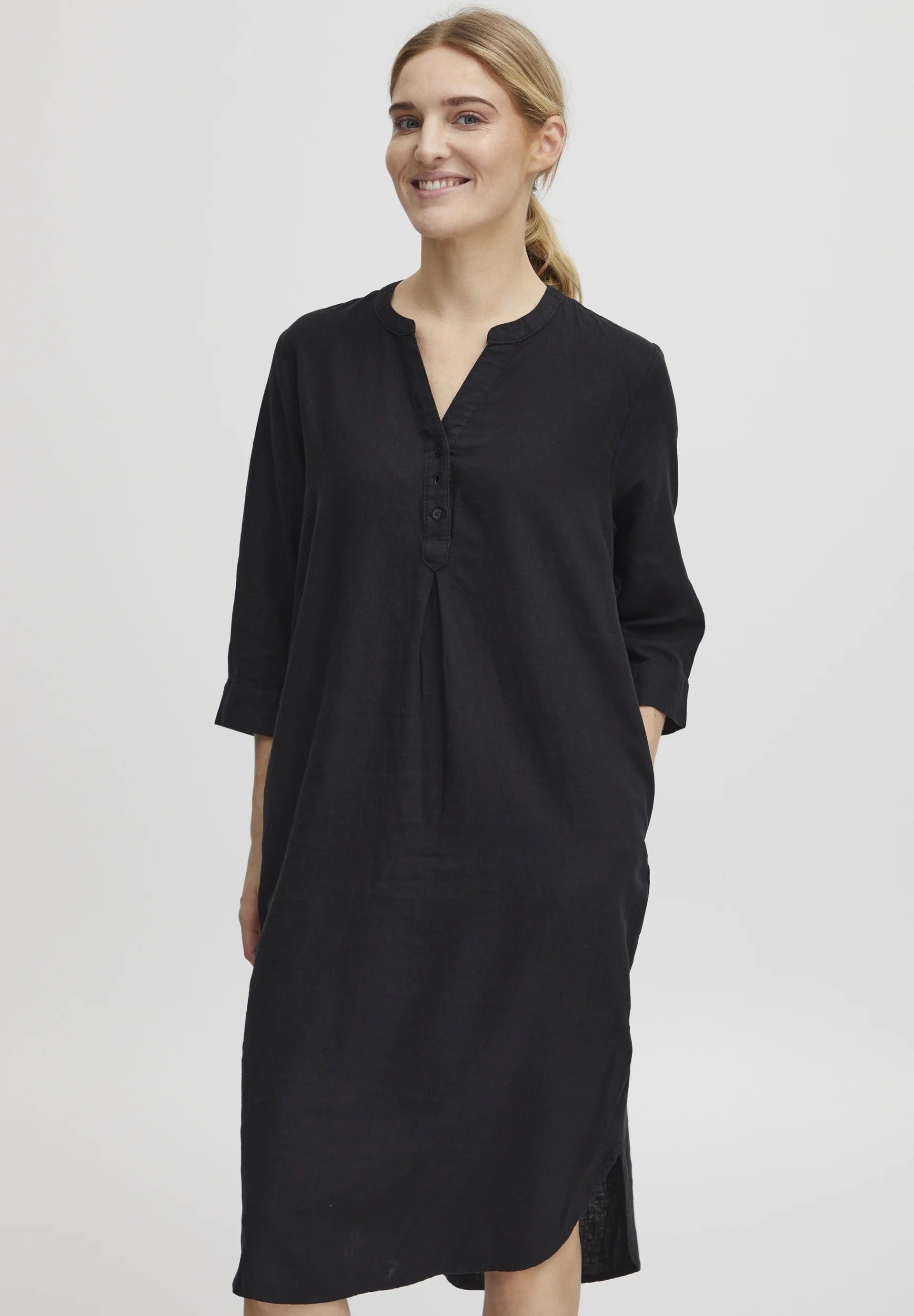 b.young BYFalakka - Hemdkleid - schwarz