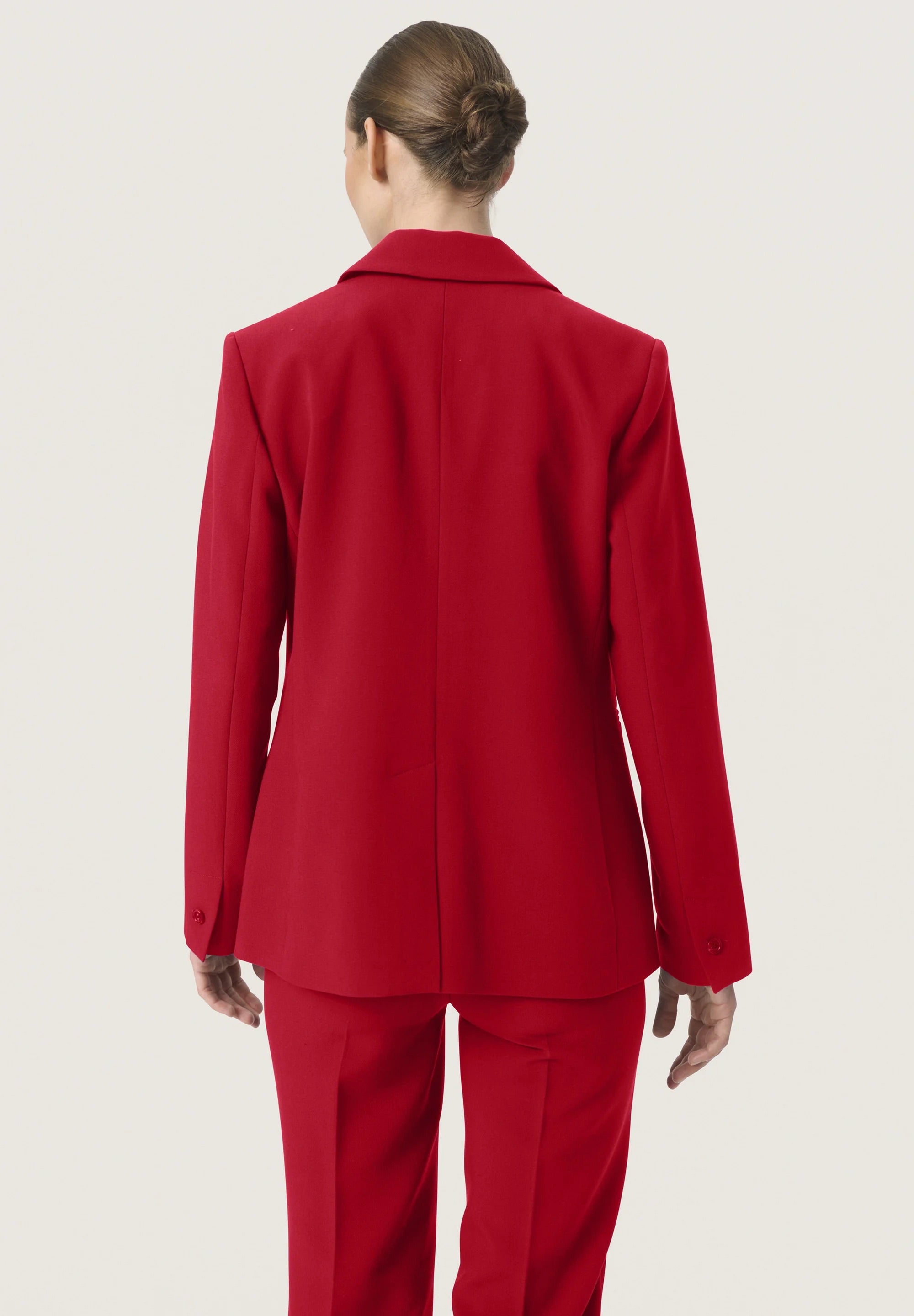 Luxuriöser SLCORINNE Kurzblazer – Salsa-Rot