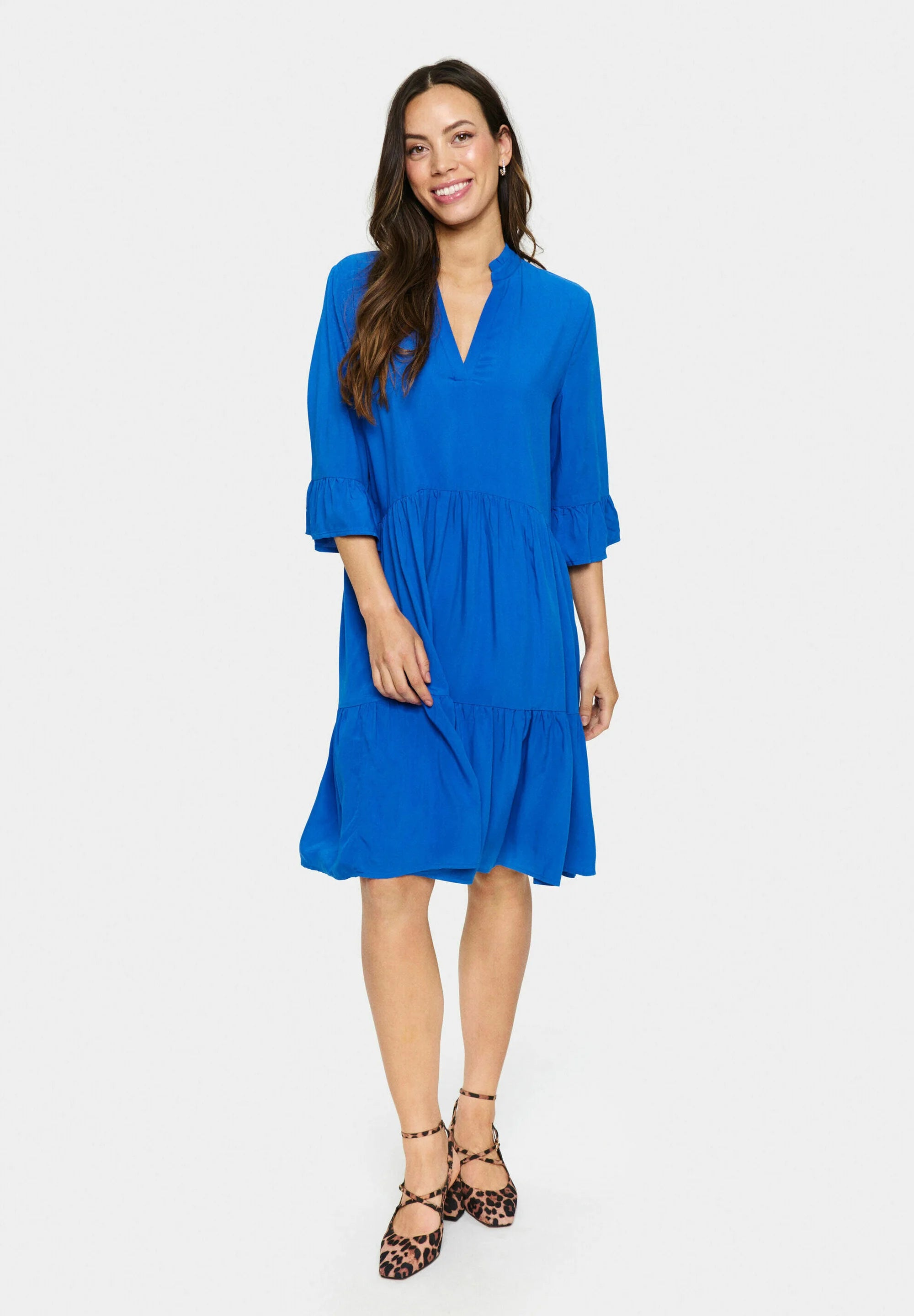Saint-Tropez-Tageskleid – Blauer Iolith