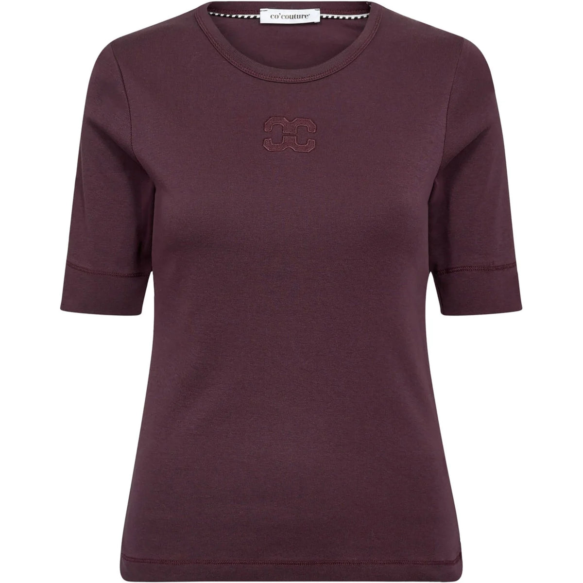 Co'couture Granny CC Bio-Baumwoll-T-Shirt – Aubergine