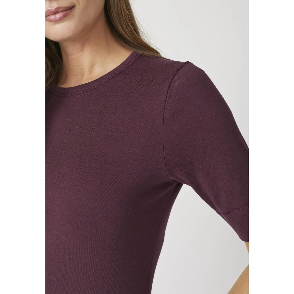 Co'couture Granny CC Bio-Baumwoll-T-Shirt – Aubergine