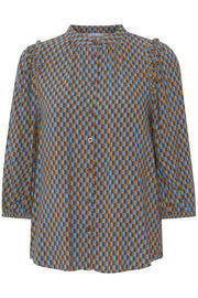 Fransa Bluse FXCIRLA Braun/Blau
