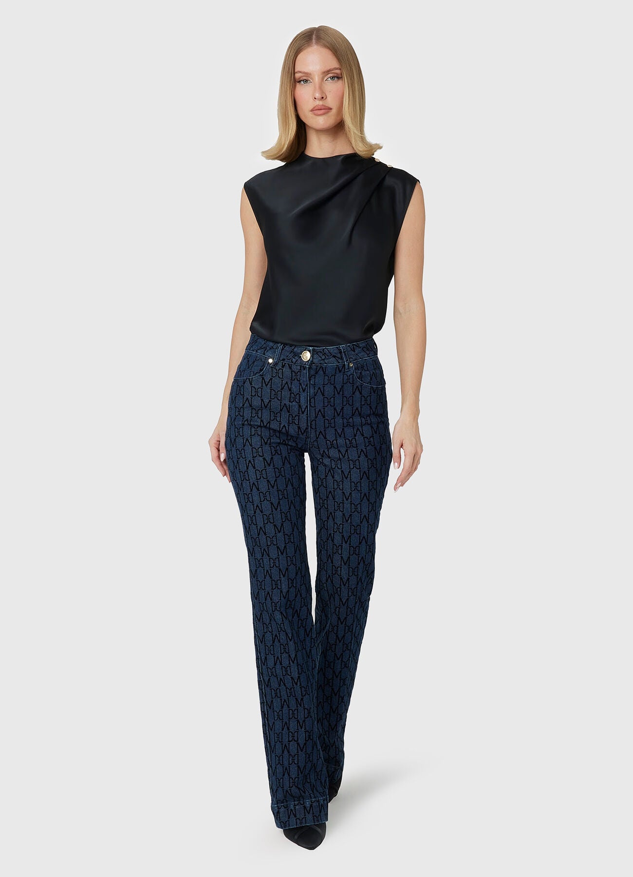 MARCIANO by GUESS® BEA Monogramm-Jeans – Blau