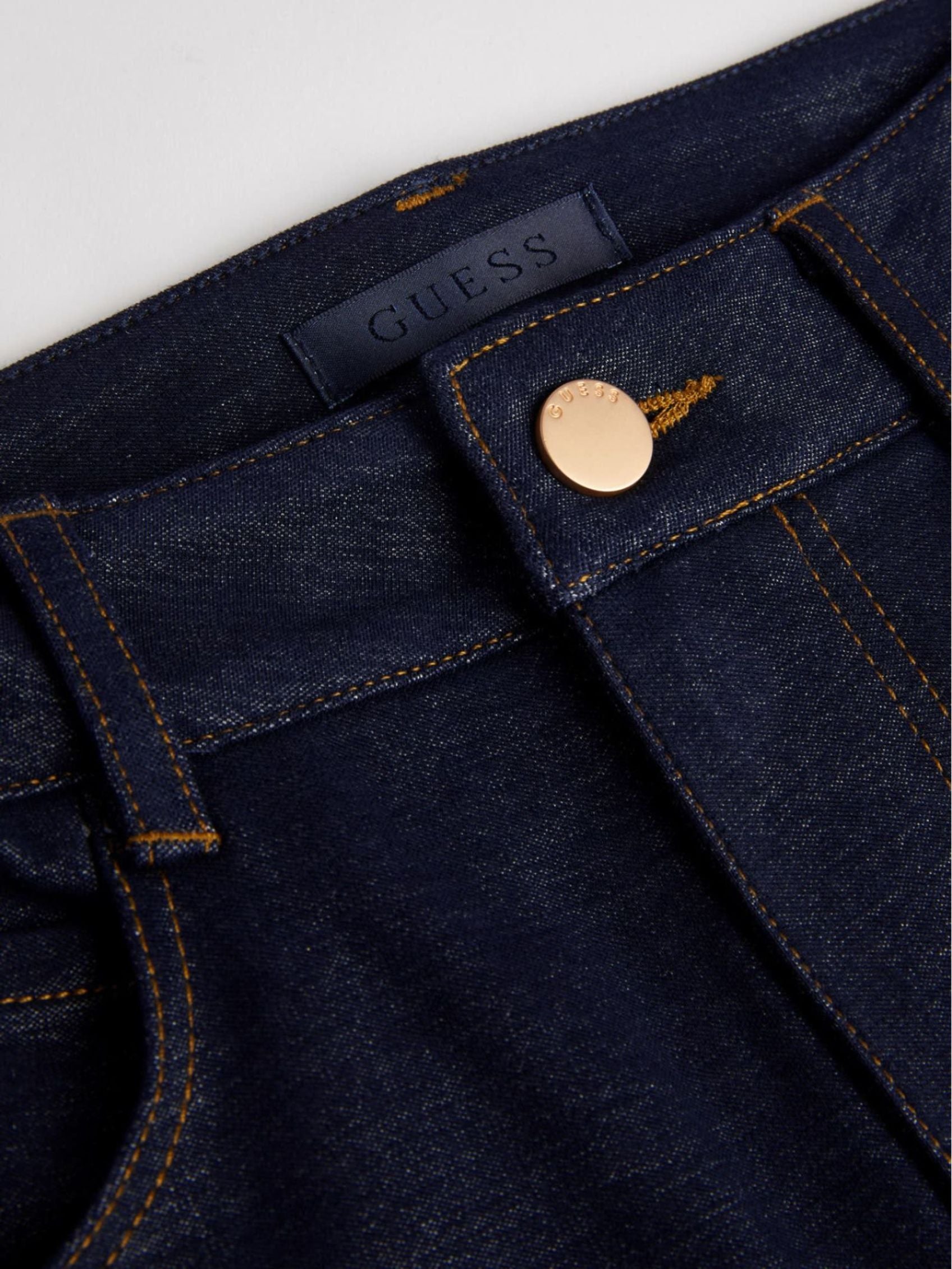 Guess Caroline Damen Dark Blue Straight-Leg Jeans