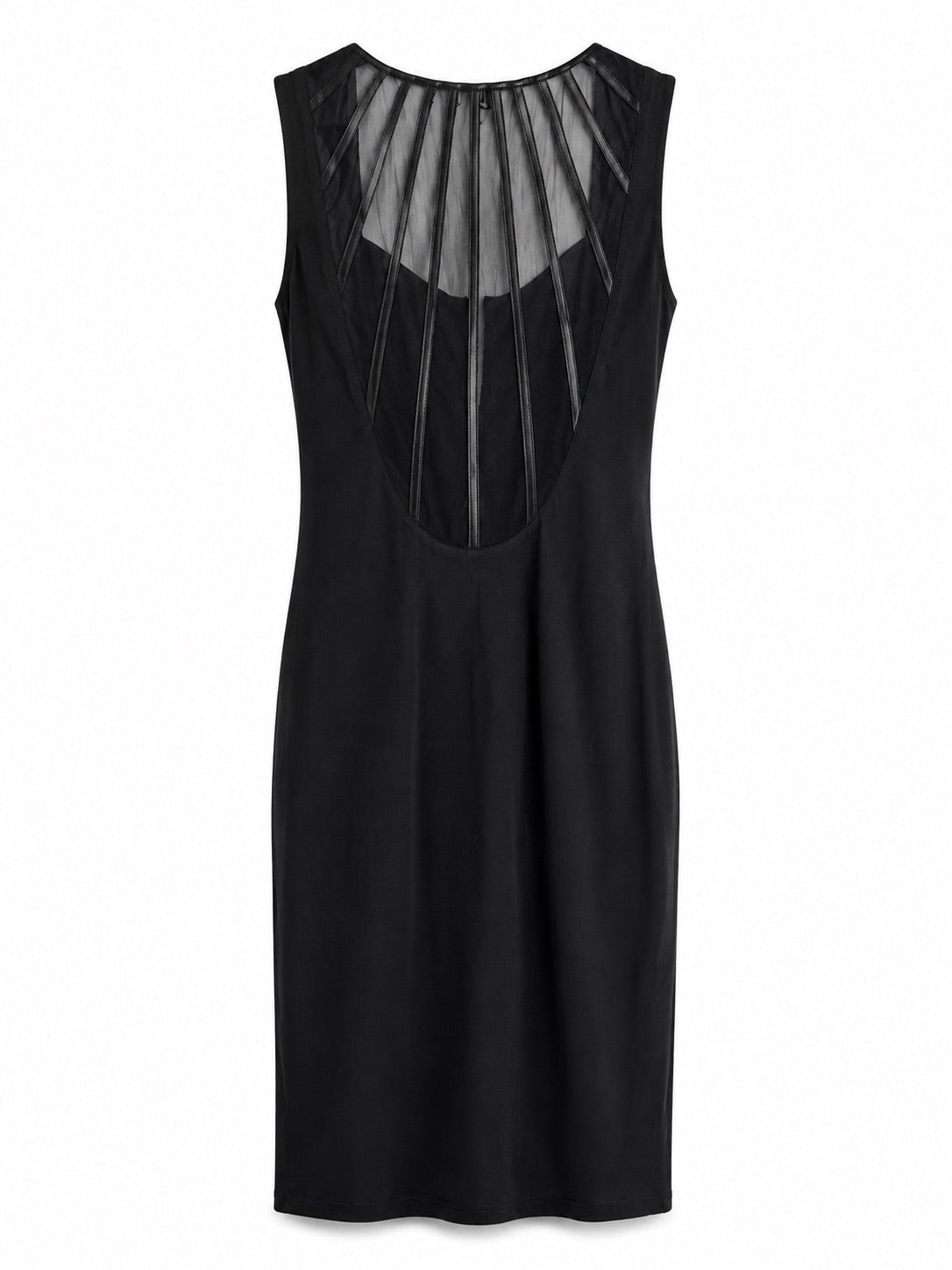 Marciano by Guess figurbetontes Kleid mit Mesh-Einsatz – Schwarz