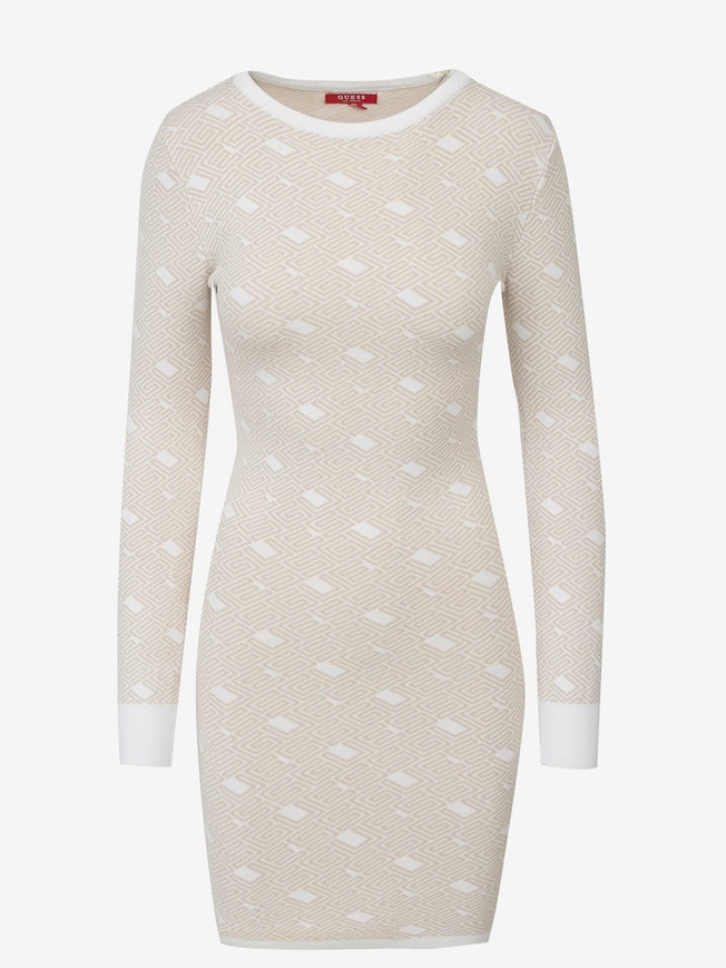 Guess Cachet Strickkleid – Cream S