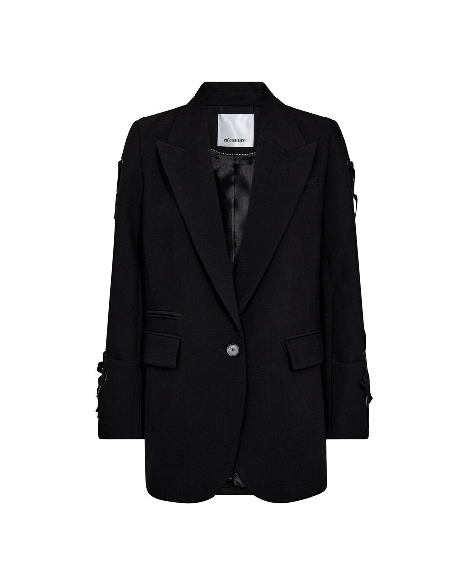 Co'couture Vola CC Blazer mit Ösendetails – Schwarz