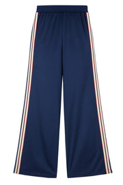 Co'couture Mingus sportliche Wide-Leg-Hose – Dunkelblau
