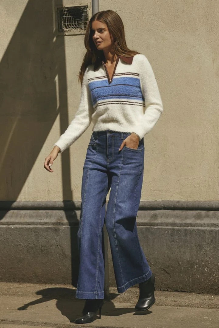 Co'couture Tyler CC Wide-Leg-Jeans – Denimblau