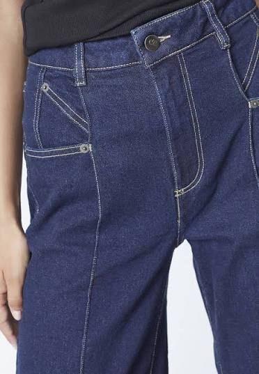 Co'couture Theo CC Wide-Leg-Jeans – dunkler Denim