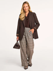 Co'couture Claudine CC Weite Hose – Walnussbraun