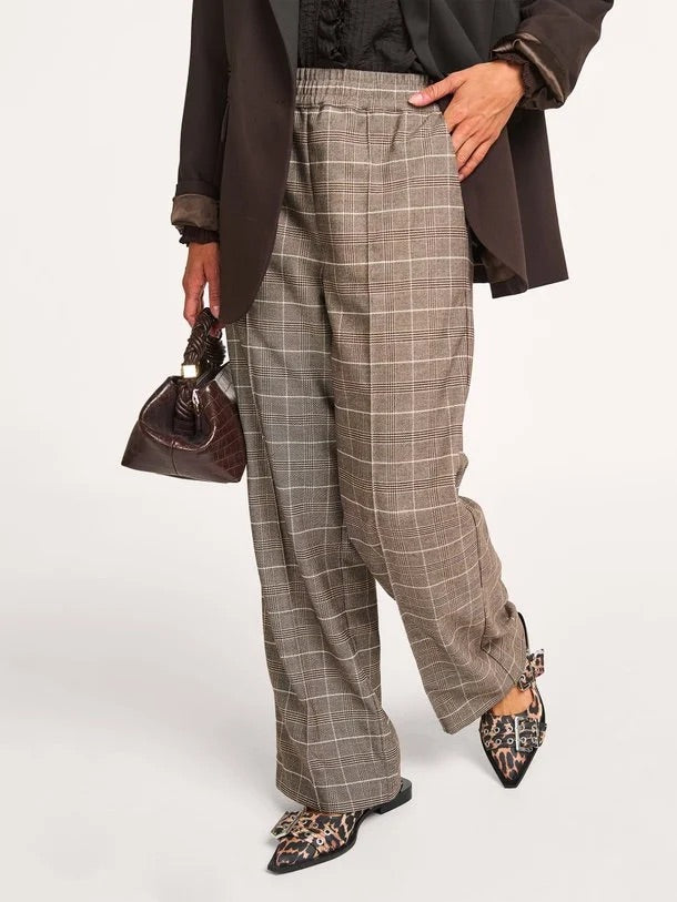 Co'couture Claudine CC Weite Hose – Walnussbraun