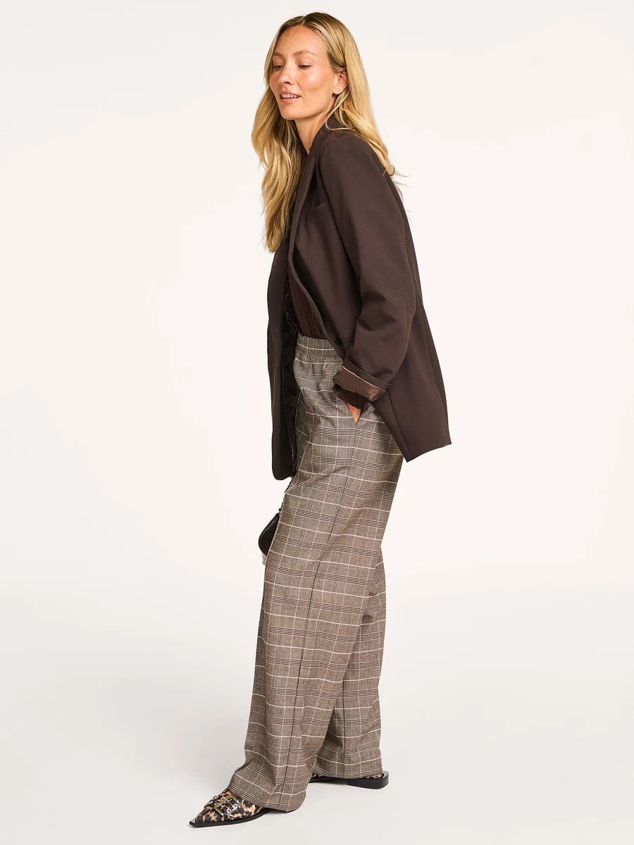 Co'couture Claudine CC Weite Hose – Walnussbraun